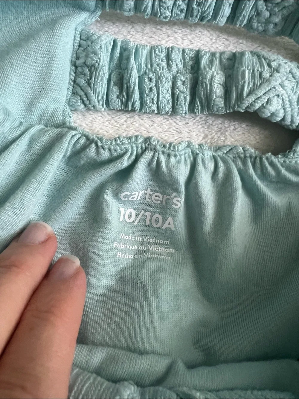 5/$20 SALE Carter's Aqua Knit Tiered Sundress for Girls